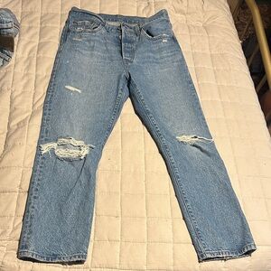 Levi's Light Blue Ripped Men's Jeans